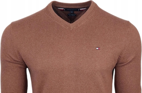 Мужской вязаный свитер Tommy Hilfiger 1159814467 (Коричневый, XL)