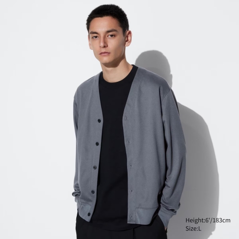 Кардиган UNIQLO кофта на гудзиках 1159814774  (Сірий XL)