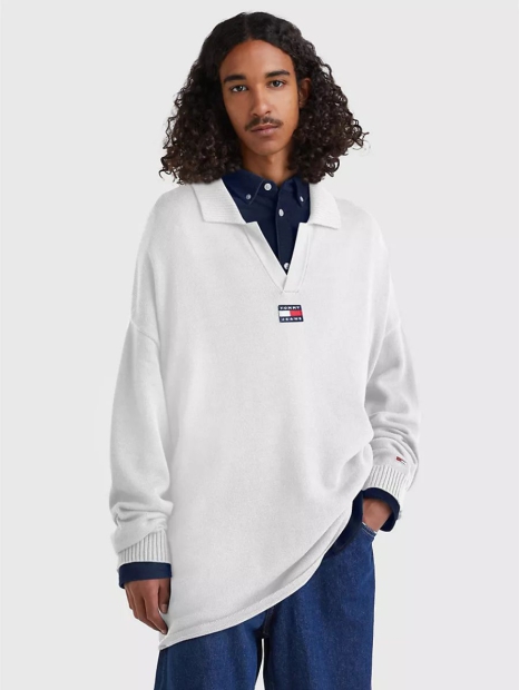 Свитер мужской Tommy Hilfiger поло 1159825448 (Молочный M)