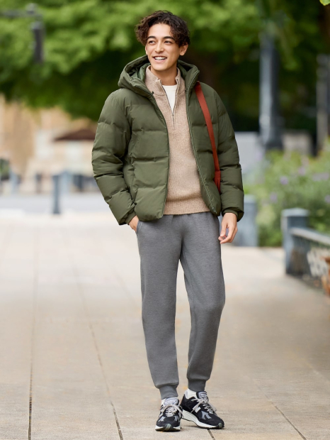 Вязаный свитер с полумолнией UNIQLO 1159834009 (Коричневый 3XL)