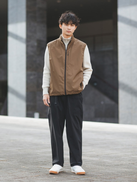 Вязаный свитер UNIQLO с застежкой-молнией 1159834015 (Молочный 3XL)