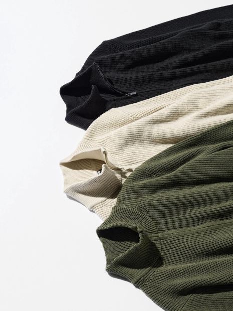 В'язаний светр UNIQLO із застібкою-блискавкою 1159834298 (Зелений 3XL)