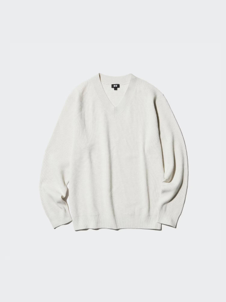 Вязаный свитер UNIQLO 1159834870 (Серый 3XL)