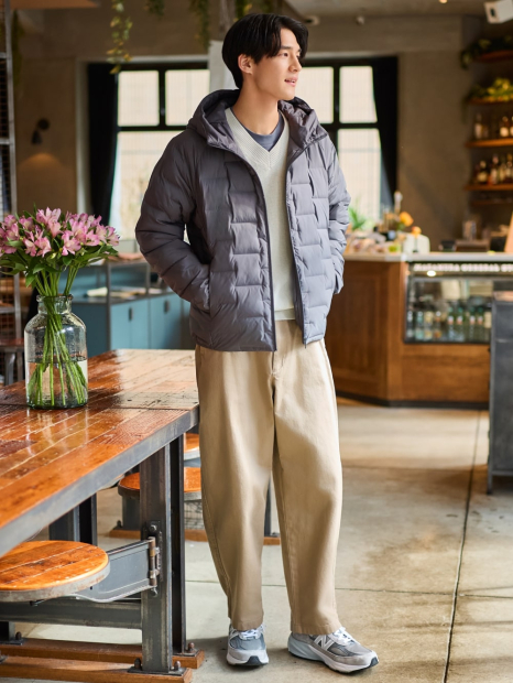 Вязаный свитер UNIQLO 1159834870 (Серый 3XL)