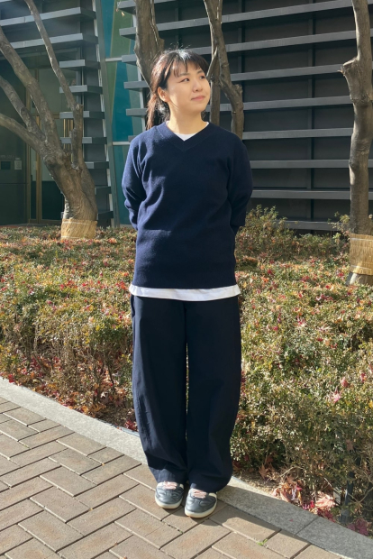 Вязаный свитер UNIQLO 1159834871 (Синий 3XL)