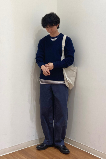 Вязаный свитер UNIQLO 1159834871 (Синий 3XL)