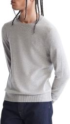 Мужской мягкий свитер Calvin Klein с логотипом 1159779389 (Серый, L)