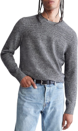Мужской мягкий свитер Calvin Klein с логотипом 1159779768 (Серый, L)