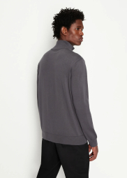 Мужской свитер Armani Exchange кофта с молнией 1159782972 (Серый, L)