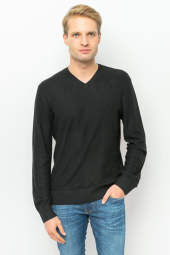 Мужской вафельный свитер Armani Exchange кофта 1159782978 (Черный, M)