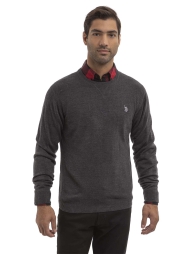 Чоловічий светр U.S. Polo Assn 1159798952 (Сірий, M)