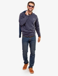 Чоловічий светр U.S. Polo Assn 1159798954 (Білий/синій, M)