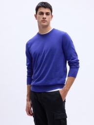 Чоловічий светр GAP із круглим вирізом 1159799664 (Білий/синій, L)