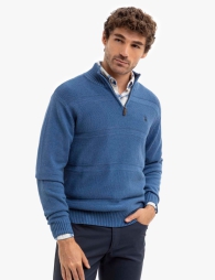 Мужской свитер U.S. Polo Assn с молнией 1159799868 (Синий, M)
