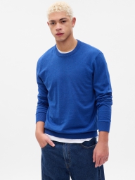 Чоловічий светр GAP із круглим вирізом 1159800328 (Білий/синій, XL)