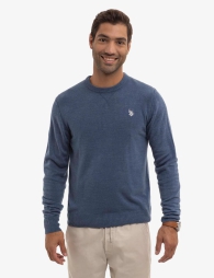 Чоловічий светр U.S. Polo Assn 1159800413 (Білий/синій, M)