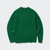Мягкий свитер UNIQLO 1159801140 (Зеленый, XS)
