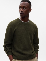 Мужской свитер GAP с круглым вырезом 1159801651 (Зеленый, XL)