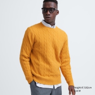 Мягкий свитер UNIQLO 1159802676 (Желтый, S)