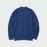Вязаный свитер UNIQLO 1159803055 (Синий, L)
