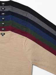 Вовняний светр UNIQLO джемпер 1159833777 (Бежевий M)
