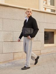 Вязаный свитер UNIQLO с застежкой-молнией 1159833951 (Черный 3XL)
