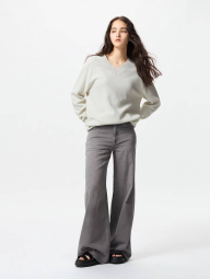 Вязаный свитер UNIQLO 1159834870 (Серый 3XL)