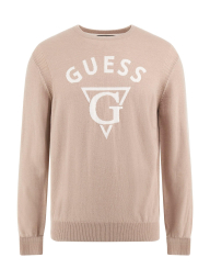 Чоловічий светр GUESS з логотипом 1159837966 (Бежевий XL)