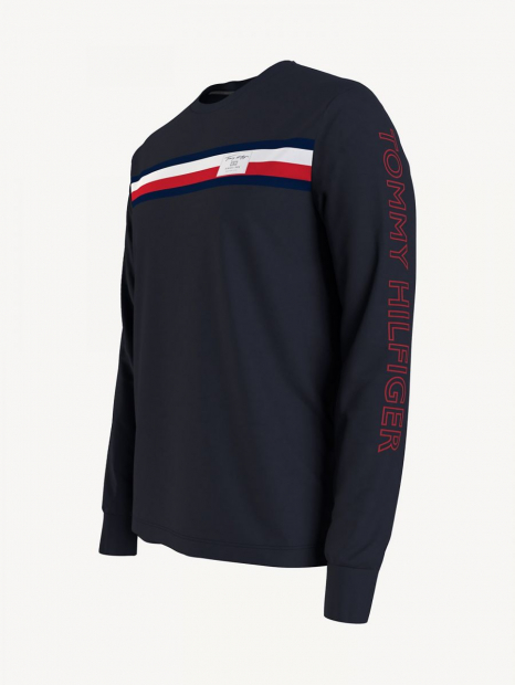 Лонгслив мужской Tommy Hilfiger кофта с логотипом 1159764097 (Синий, XXXL)