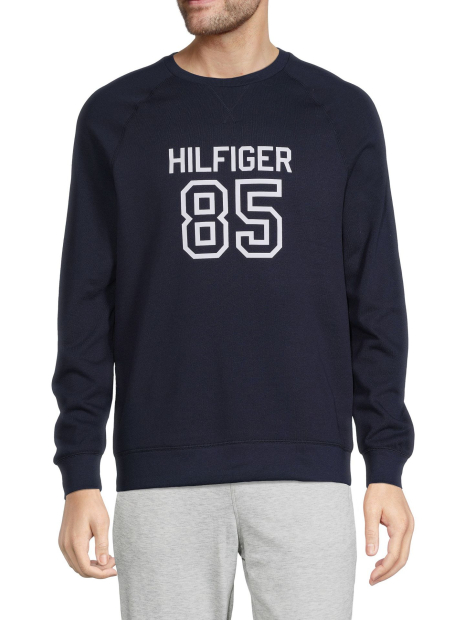 Свитшот мужской Tommy Hilfiger с логотипом 1159779531 (Синий, L)