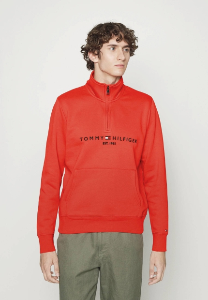 Мужская толстовка Tommy Hilfiger с полумолнией 1159796771 (Оранжевый, 3XL)