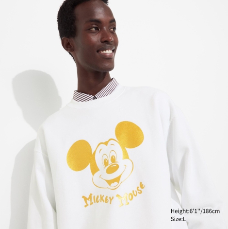 Світшот Mickey Shines UT UNIQLO 1159797400 (Білий, XS)