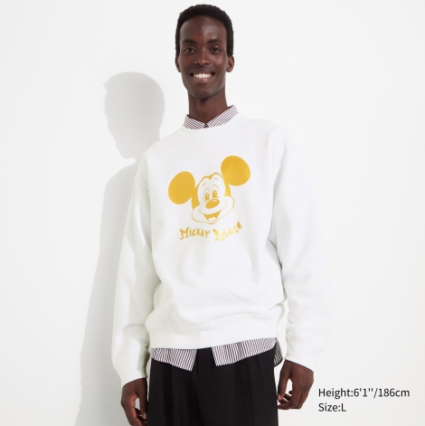 Світшот Mickey Shines UT UNIQLO 1159797400 (Білий, XS)