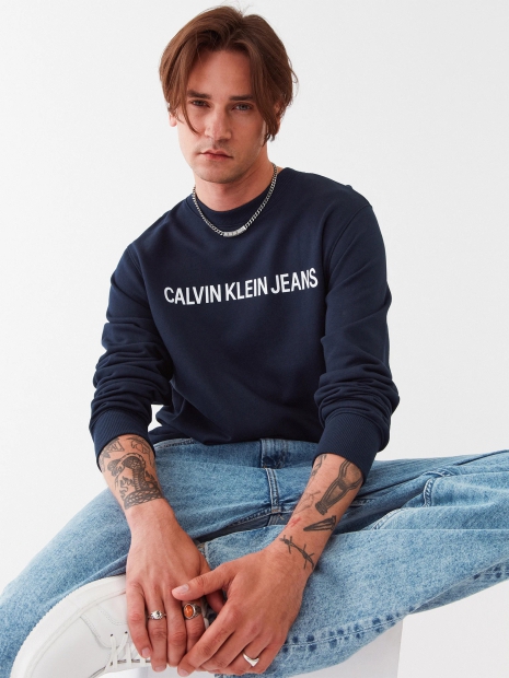 Мужской свитшот Calvin Klein кофта 1159812299 (Синий, M)