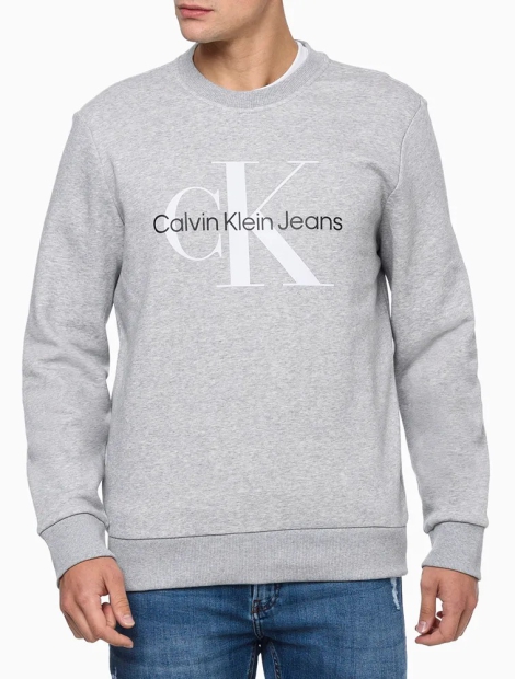 Мужской свитшот Calvin Klein с логотипом 1159815849 (Серый XL)