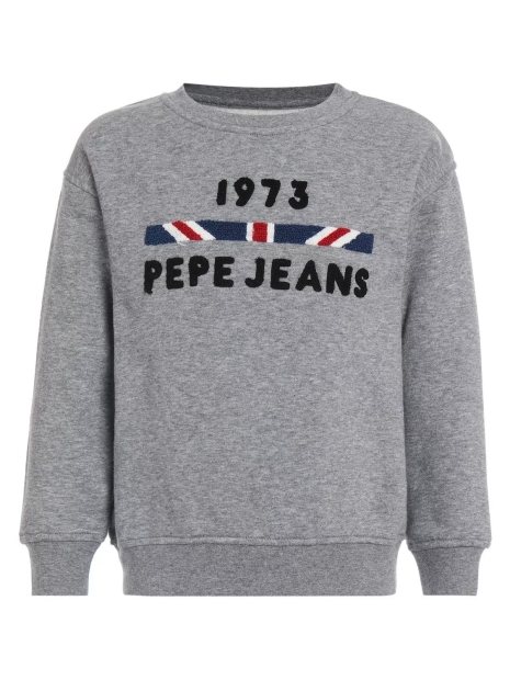 Мужской свитшот Pepe Jeans London на флисе 1159822220 (Серый L)