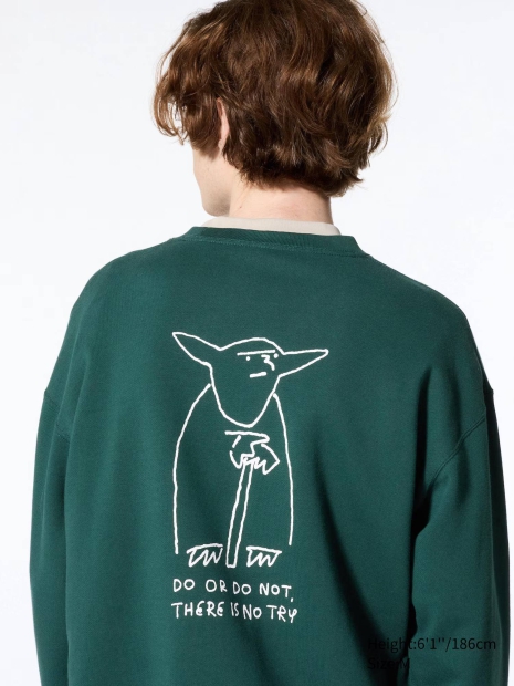 Стильний світшот Star Wars від UNIQLO та Yu Nagaba 1159822528 (Зелений M)