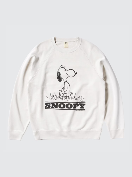 Стильный свитшот UNIQLO Snoopy 1159826859 (Серый L)