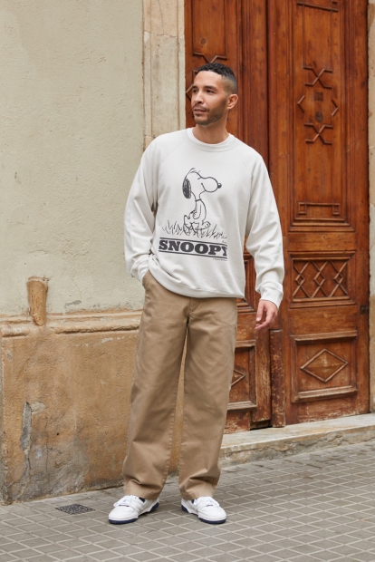 Стильний світшот UNIQLO Snoopy 1159826859 (Сірий L)