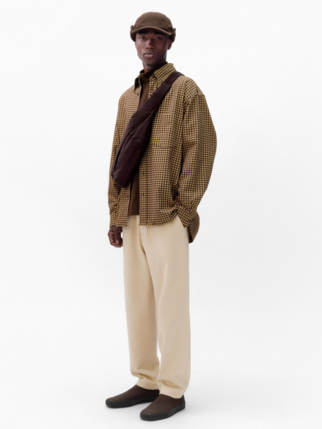 Теплый свитшот UNIQLO водолазка 1159830828 (Коричневый M)