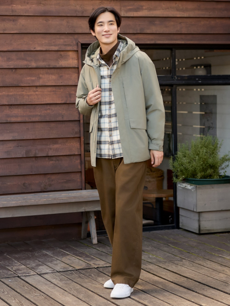 Теплый свитшот UNIQLO водолазка 1159830828 (Коричневый M)