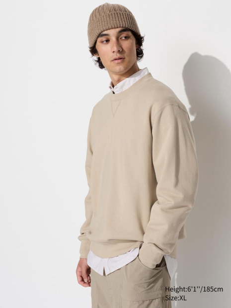 Чоловічий світшот UNIQLO 1159835165 (Бежевий XXL)