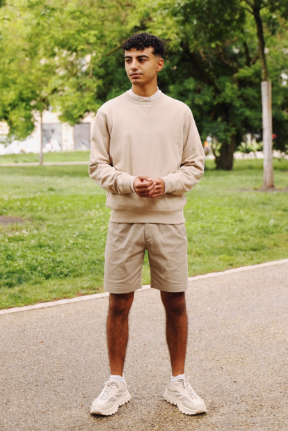 Чоловічий світшот UNIQLO 1159835165 (Бежевий XXL)