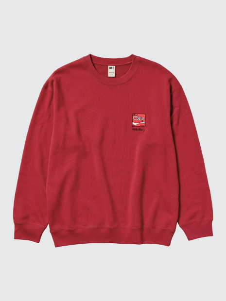 Світшот Keith Haring Coca-Cola UT UNIQLO з вишивкою 1159835535 (Червоний 3XL)