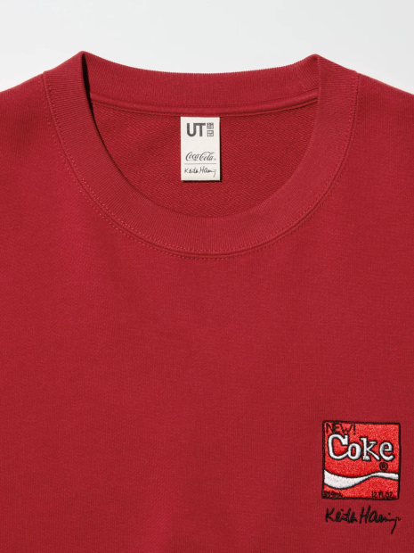 Світшот Keith Haring Coca-Cola UT UNIQLO з вишивкою 1159835535 (Червоний 3XL)