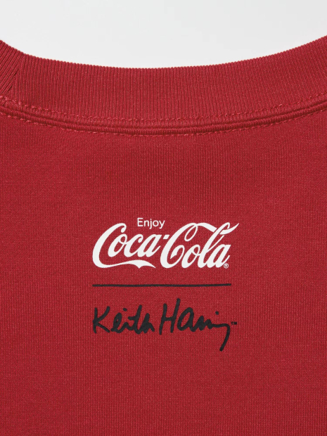 Світшот Keith Haring Coca-Cola UT UNIQLO з вишивкою 1159835535 (Червоний 3XL)