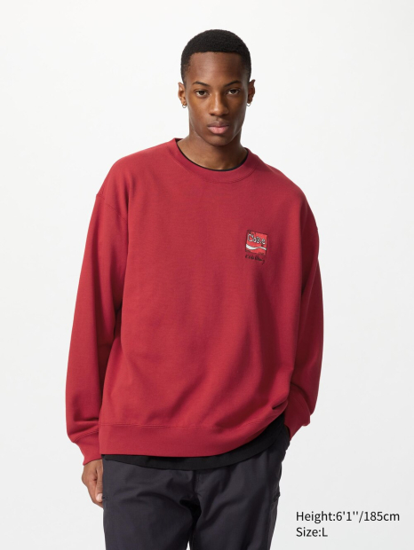 Світшот Keith Haring Coca-Cola UT UNIQLO з вишивкою 1159835535 (Червоний 3XL)