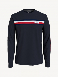 Лонгслив мужской Tommy Hilfiger кофта с логотипом 1159764097 (Синий, XXXL)