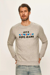 Мужской свитшот Pepe Jeans London на флисе 1159790720 (Серый, L)