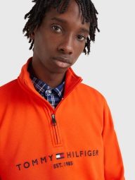 Мужская толстовка Tommy Hilfiger с полумолнией 1159796771 (Оранжевый, 3XL)